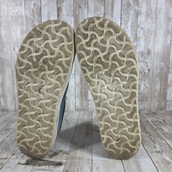Birkenstock 1774 Blue Suede Low Top Sneakers Women Size 41 - Picture 7 of 8